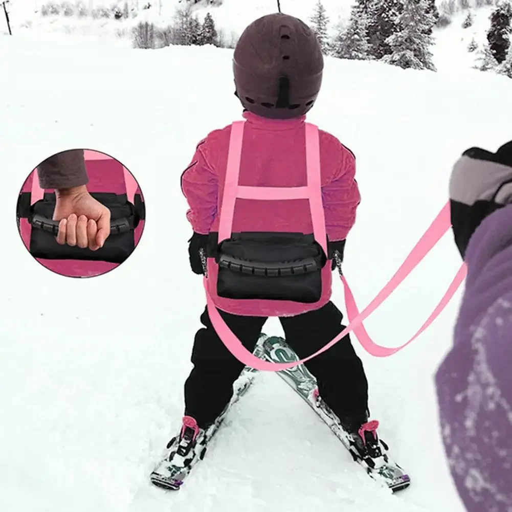 Cinturón de seguridad de esquí para niños, resistente al desgaste, fiable, con cuerda de tracción para snowboard, arnés de esquí para niños, cinturón de entrenamiento, venta al por mayor Z4W9