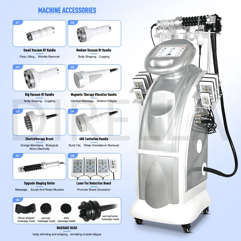 Professional 80K Cavitation Vacuum Beauty Slimming Machine Fat Full Burning Cellulite Burning Body Weight Loss Massage Device