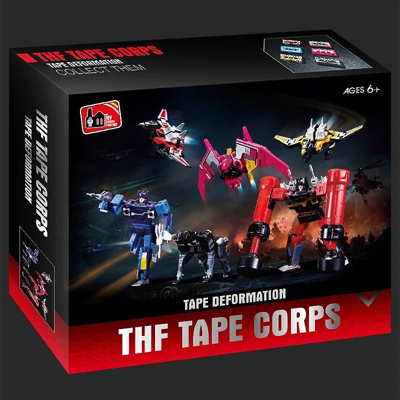 THF Transformation Soundwave Six Tape Troop G1 Mindwipe Rumble Frenzy Ravage Laserbeak Buzzsaw Limit KO Figure Robot Toys KBB