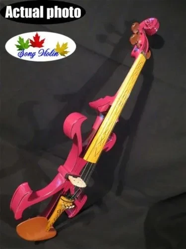 

NEW model crazy - 2 Song art streamline 4/4 electric violin,solid wood #10135