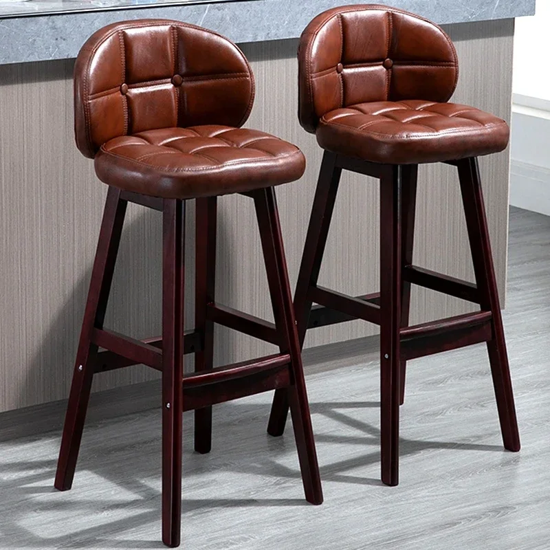 Modern Bar Stools Chairs Luxury Stool Manicure Chair Breakfast Design Kitchen Wooden Designer Lightweight Nordic Gaming MQBY