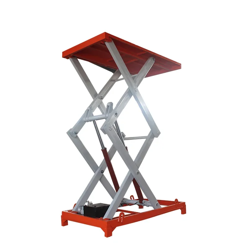 โต๊ะยกแบบกรรไกรเดี่ยว รับน้ำหนัก 2 ตัน 4 ตัน สำหรับคลังสินค้า ได้รับการรับรองมาตรฐาน CE คุณภาพสูง