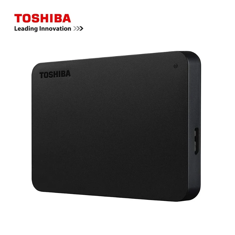 Toshiba A3 HDTB410YK3AA Canvio Basics 500GB 1TB 2TB Portable External Hard Drive USB 3.0, Black
