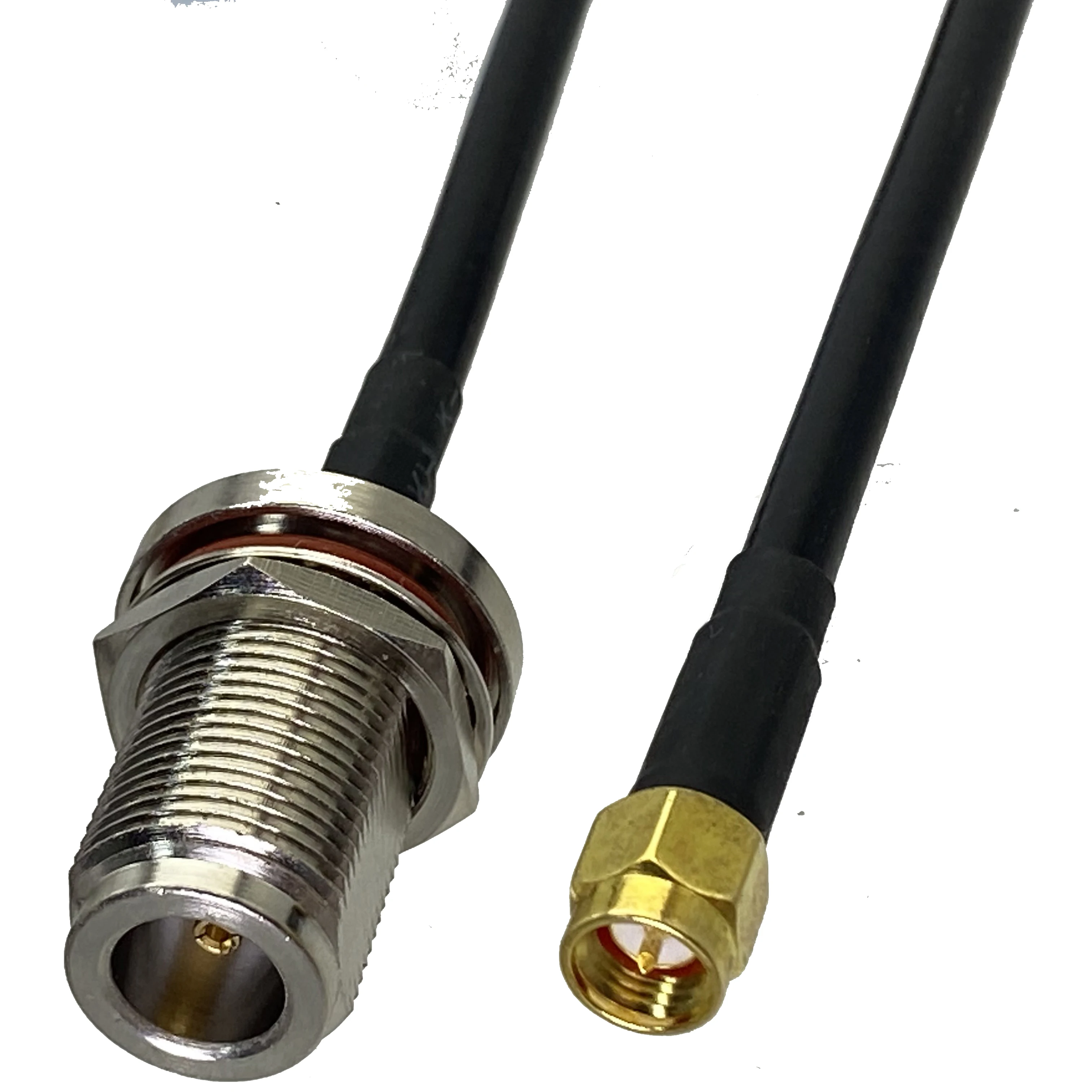 

RG58 N Female Jack Bulkhead Nut to SMA Male Plug Straight RF Coaxial Connector Pigtail Jumper Cable Wire Terminals New 6inch~5M