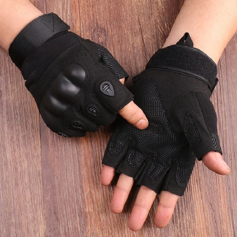 Gloves For Men Outdoor Cut Resistant Sports Gloves Airsoft Half Finger Gloves DT133