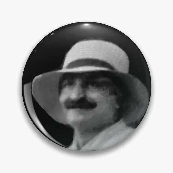 Avatar Meher Baba en un sombrero blanco, Pin de botón suave, cuello creativo, sombrero de ropa, broche de moda de dibujos animados, regalo de amante, decoración de Metal Linda