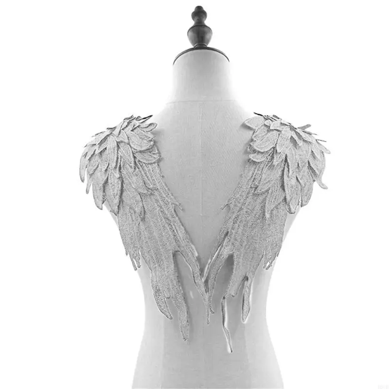 

2pack Angel Wing Sewing Patches Personality Handmade Clothing Appliques for Bridal Costume Accessories
