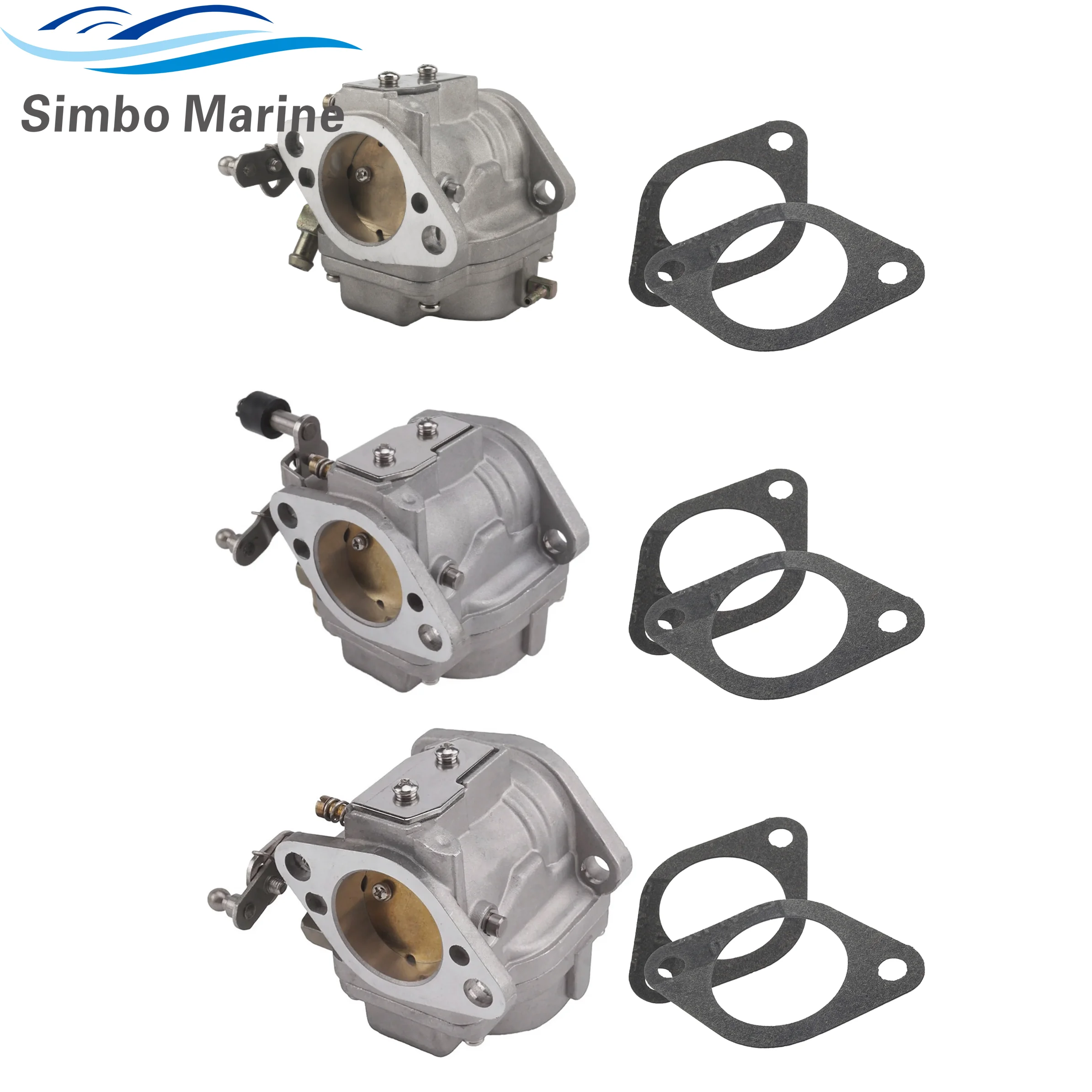 9012A14 Boat Engine Carburetor Assembly with Gasket for Mercury 70 75 80 90 HP 2-Stroke EL Outboard Motor 9012A15 9012A16
