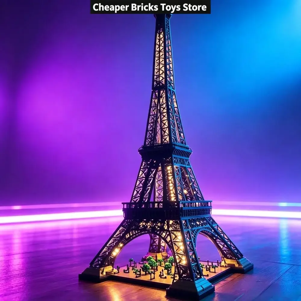 Premium Light System for Eiffel Tower Brick Set – Remote Control LED Upgrade Kit Fit 10307 (Model Not Included,Only the Light)