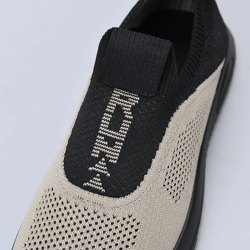 Herren Slip-On Sneaker aus gewebtem Material, atmungsaktives Mesh, rutschfest, leicht, für Outdoor-Aktivitäten und Freizeit, ideal zum Spazierengehen. – Detail 13