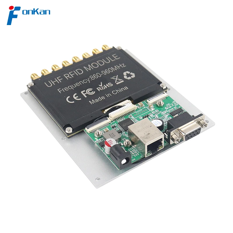 

uhf rfid long range reader module 860 960mhz access control card module epc gen2 uhf RS232 TCP/IP rfid uhf reader