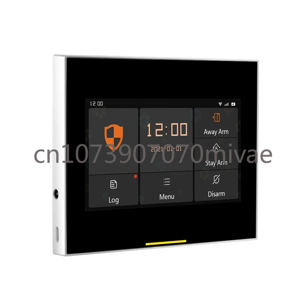 433Mhz Wireless Home Security Alarm System 4.3 Inch Display Screen Support IOS and Android App，Clear Display