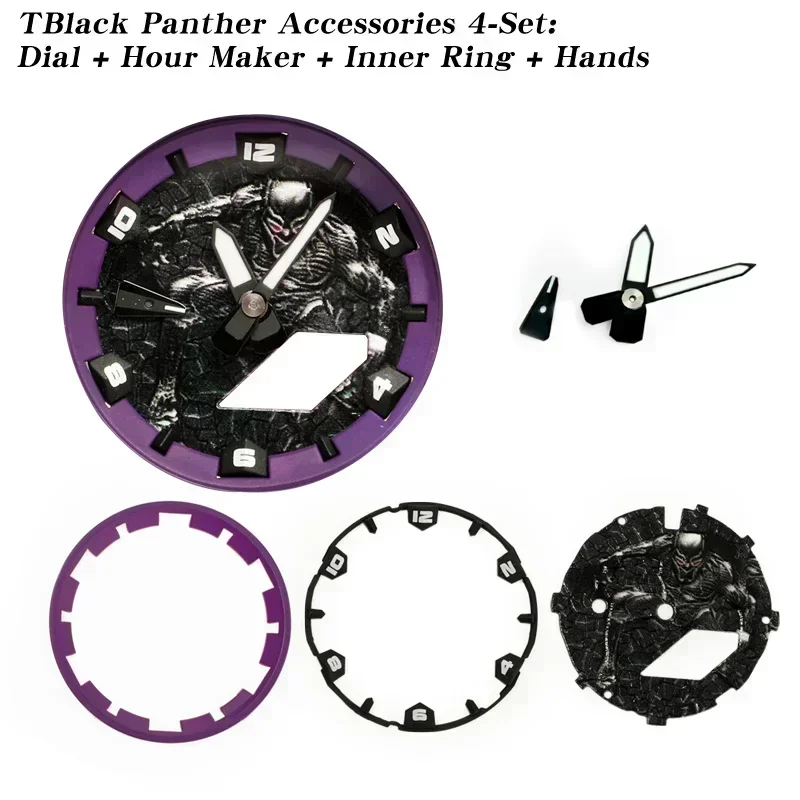 Modification Kit Gm 2100 Metal Case Kit Casioak Panther Dial Watch Bracelet for CASIO GA 2100 GAB2110 Bezel Rubber Band Watch