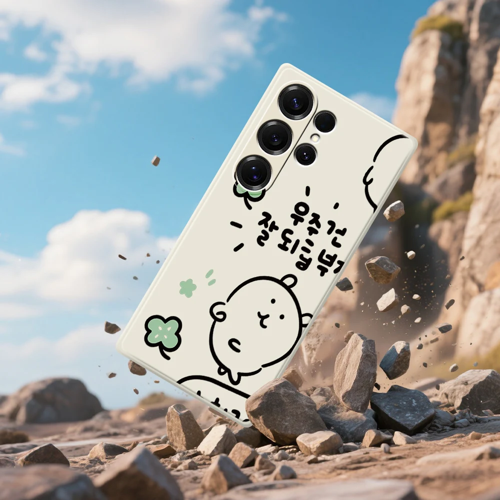 かわいい漫画のスマホケース Samsung Galaxy S25 S24 S23 S22 S21 S20 Ultra Plus S10 Plus S24FE S23FE S22FE S21FE S20FE カバー
