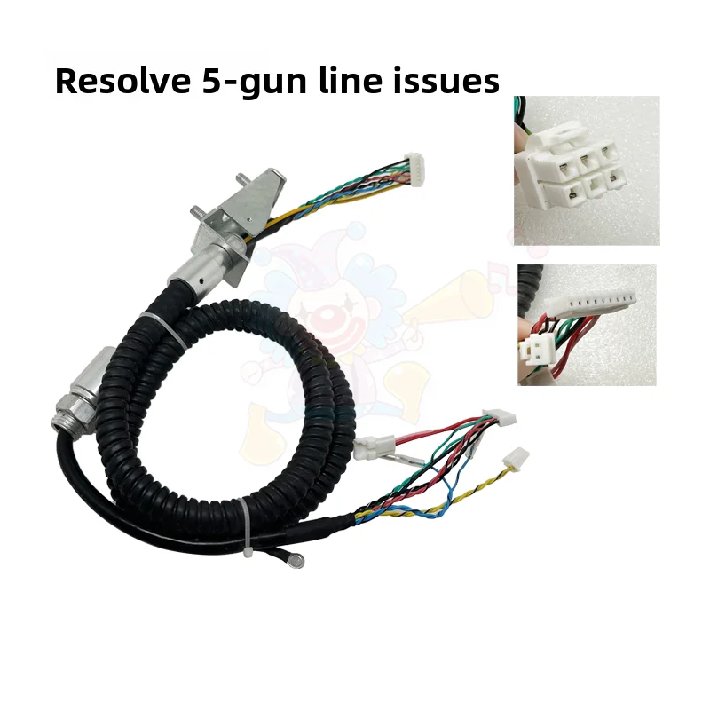Arcade Crisis Resolve Accessories 5 Gun Line 4 Solenoid Valve Light Eye Gun Line Trigger Spring Time Warrior Shooting Game view 4