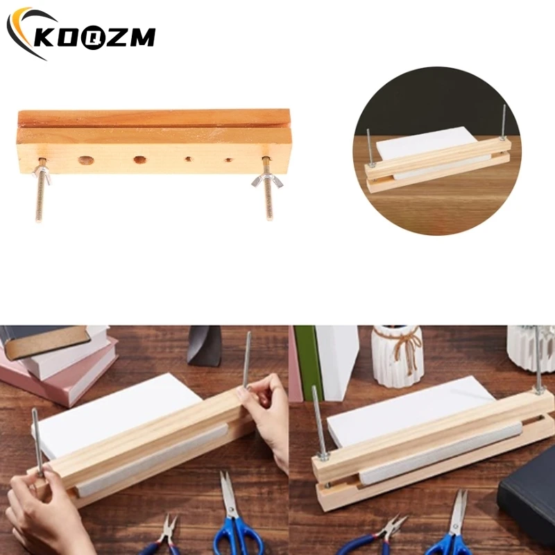 1PCS New Wooden Bookbinding Press Large Press Bookbinder Flat Paper Press Machine For Home School Office DIY Bookbinding