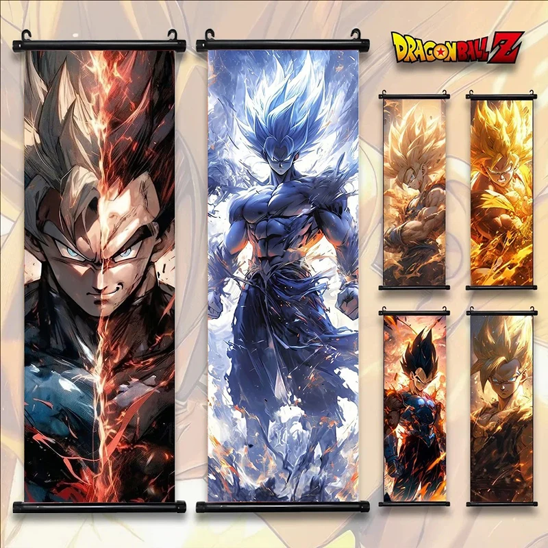 Dragon Ball Anime Poster Sun Wukong Home Dekoration Kakarote Buo Wandbehang Kunst Badok Scroll Malerei Bild Saiya Tapete