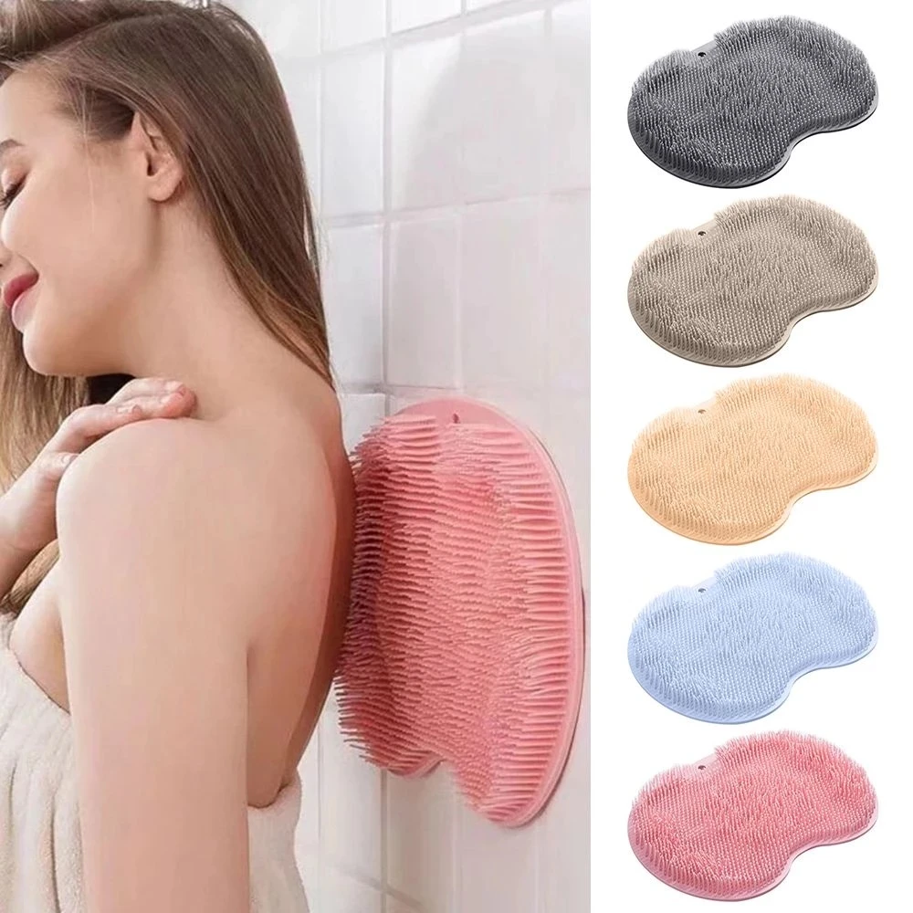 

Silicone Foot Massag Brush Shower Massage Bathroom Non-slip Bath Mat Foot Anti-slip Mat scrubber Shower Massage Cleaning Tool