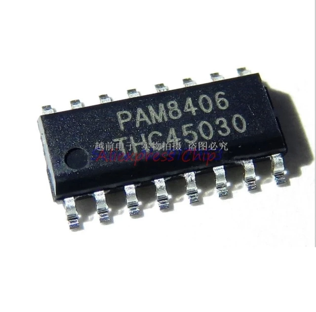 10pcs/lot PAM8406 Stereo Audio Amplifier Chip Patch SOP-16 In Stock