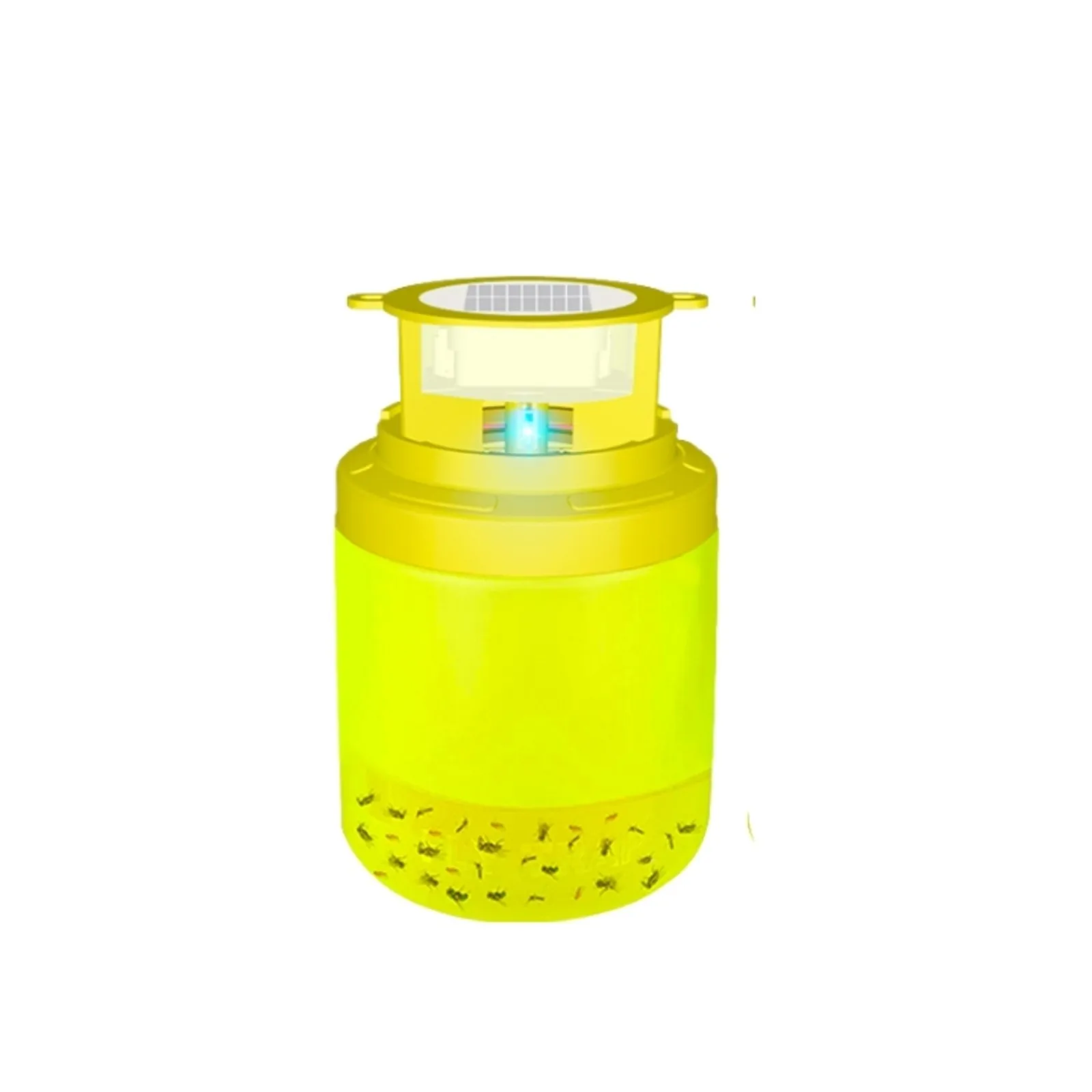 Solar Powered fly Trap Lights Waterproof Outdoor Hanging Trap Safe Non-Toxic Bee Hornet Traps Reusable Garden Supplies