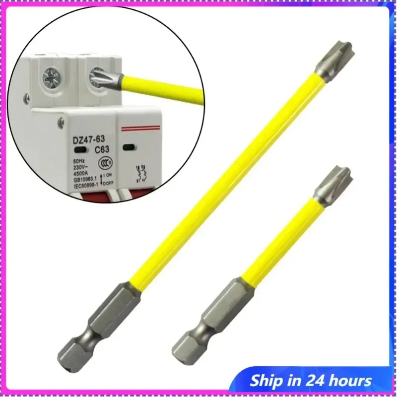 

65mm 110mm Magnetic Special Slotted Cross Screwdriver Bit Switch Electrician FPH2 For Socket Switch Hand Tools