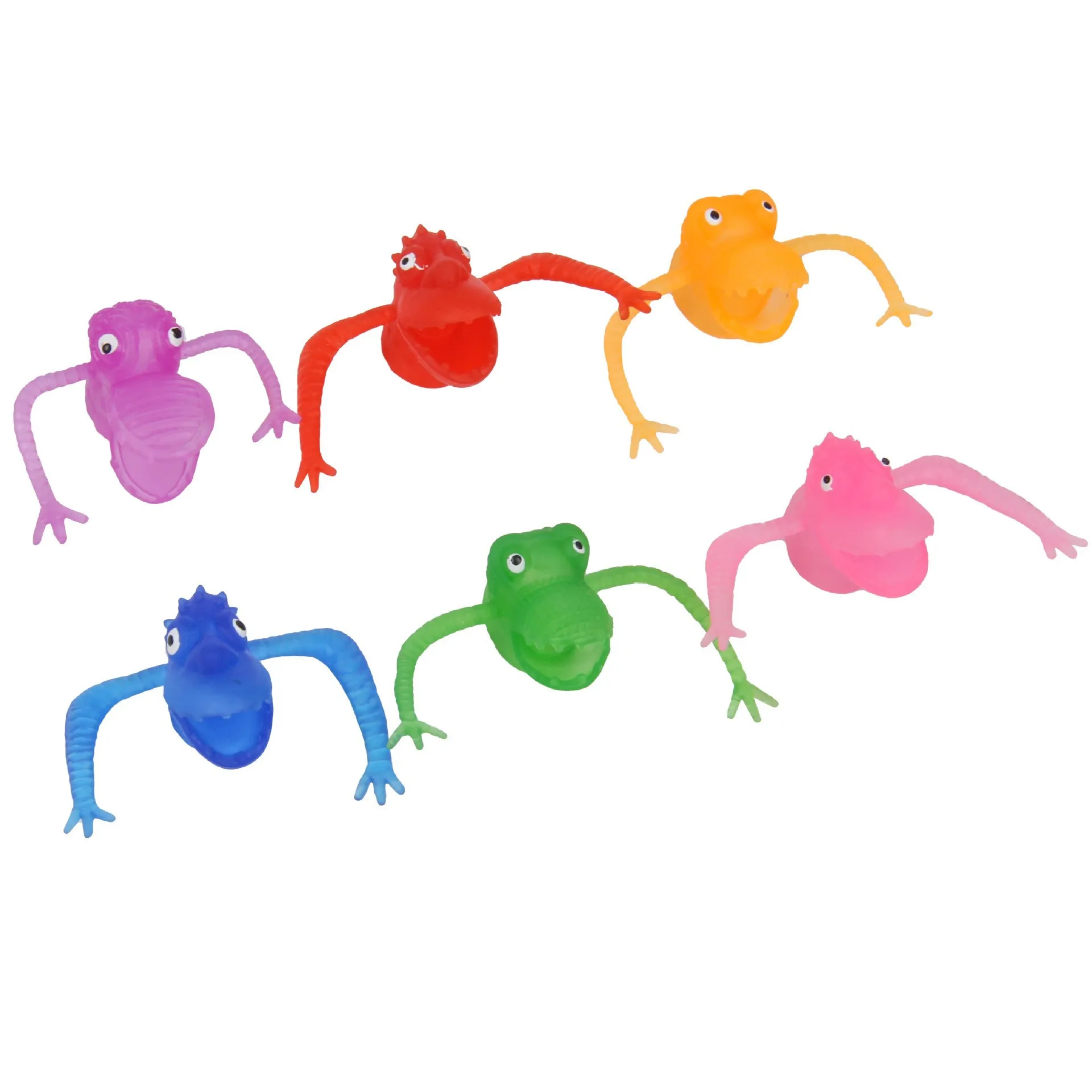 5-10 Stuks Nieuwigheid Leuke Dinosaurus Vingerpop Vinger Cover Creatieve Kids Interactieve Vinger Pop Mini Monster Vingerpop speelgoed