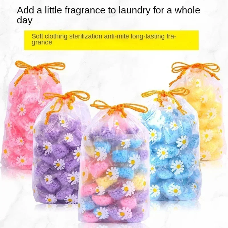 10pcs Laundry Beads Scent Booster in-Wash Clean Clothes Fresh Rose Lavender Fragrance Beads Soft Clothing Diffuser Perfume