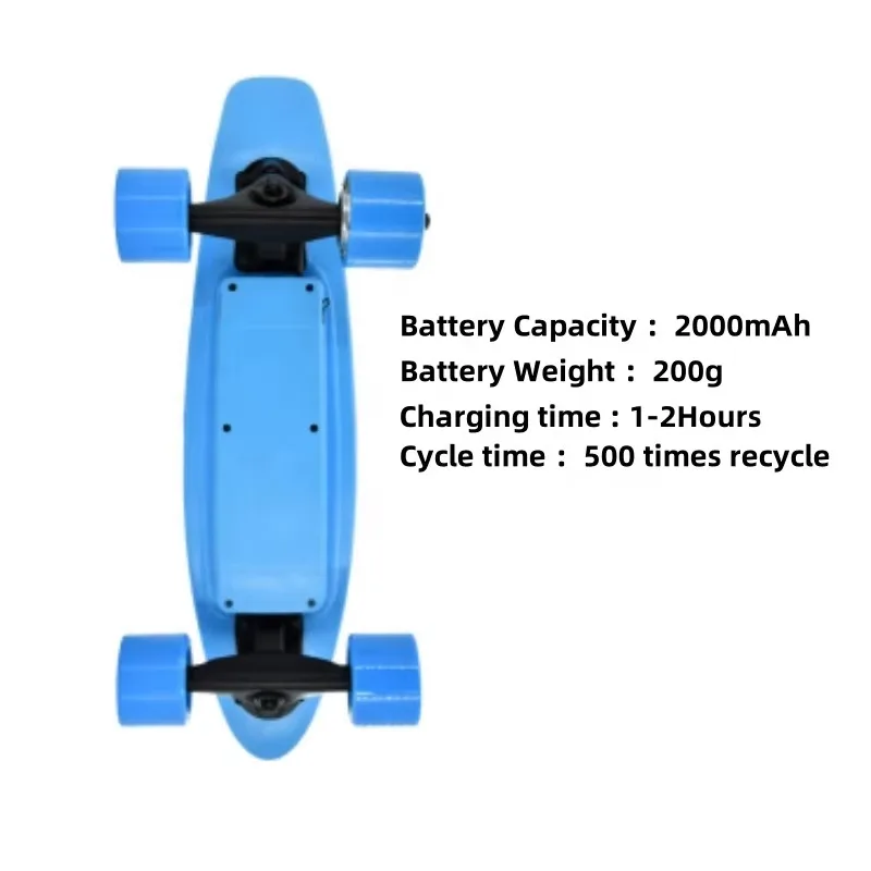 Airo JIESEN 4-Wheel Small Electric Skateboard OEM ODM Wholesale Cheap Remote Control Fish Design Plastic Material view 3