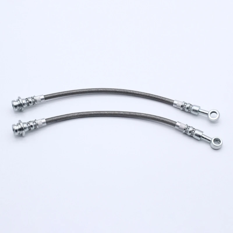 Q39F Front & Rear Brake Lines Stainless Steel Rough Extended Brake Lines Replacement for Patrol Y60 1988-1997