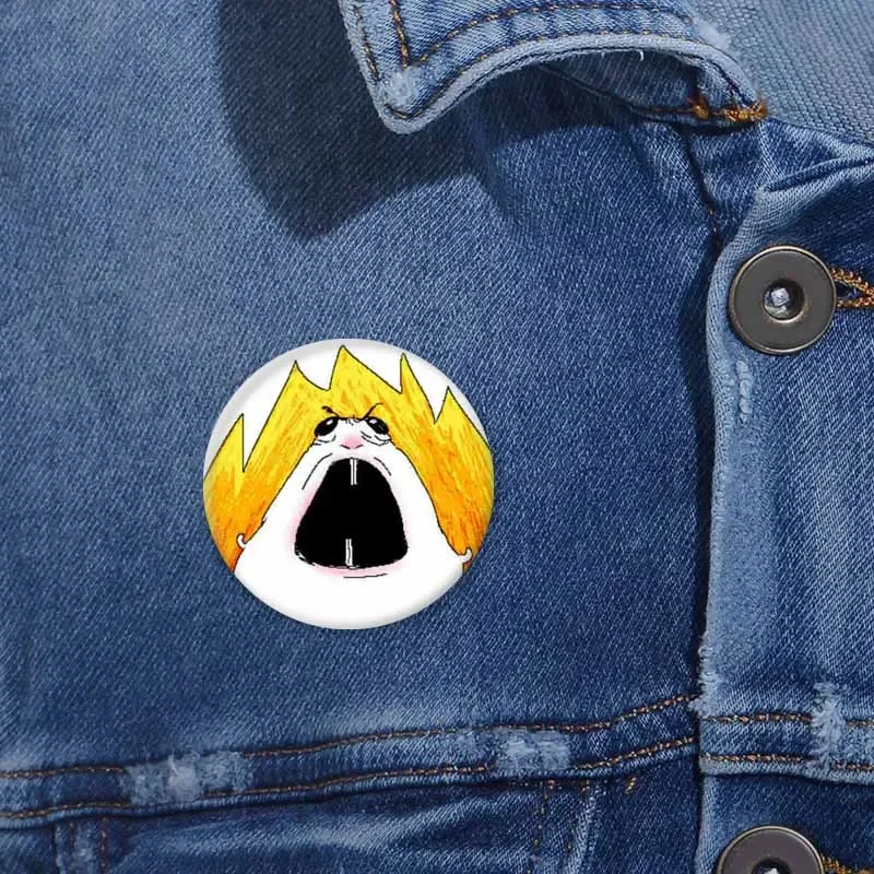 Creative Funny Hamster Meme Enamel Pins Cute Cartoon Animal Badges Handmade Round Brooch for Clothes Backpack Accessories Gifts