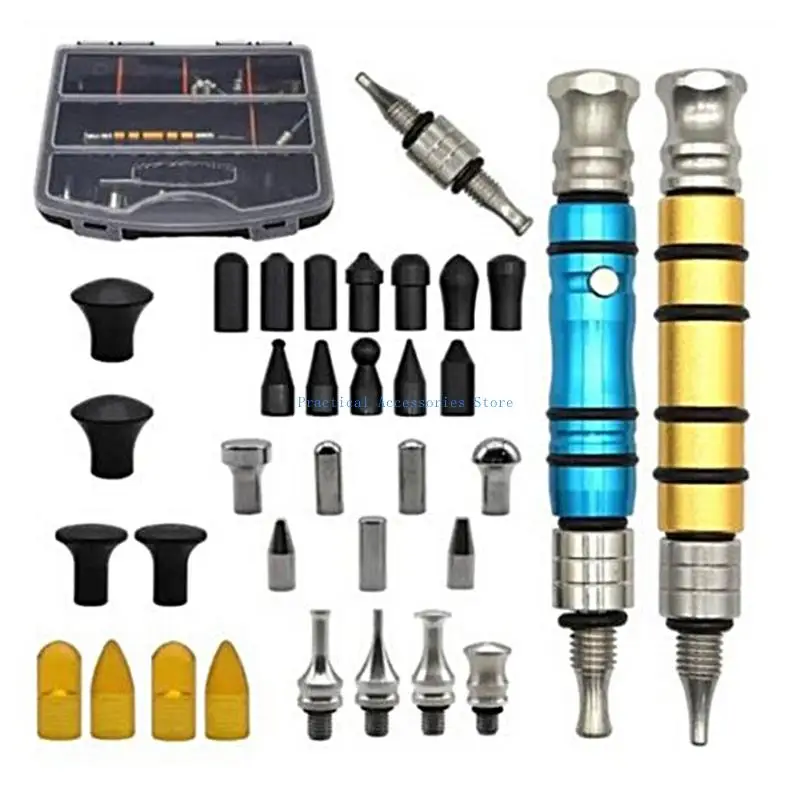 U75E 34 pièces outil réparation automobile stylo à frapper professionnel avec tête Interchangeable stylo nivellement