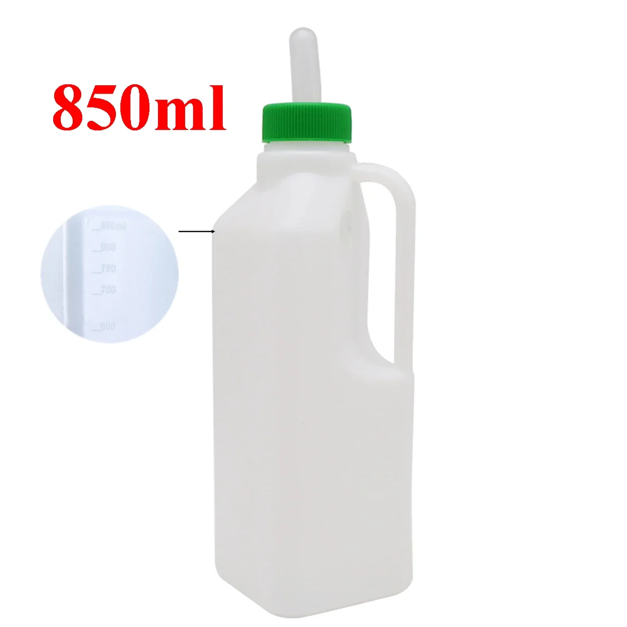 1Pcs Calf Sheep Milk Bottle with Replaceable Silicone Nipple Lamb Goat 850Ml Feeder Water Drinker Feeding Supplies Tools