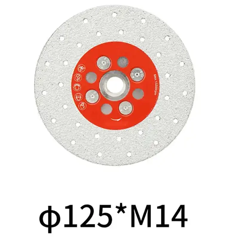 1 Stück M14 Diamant-Vakuumlöt-Sägeblatt, Schweißen, Schneiden, Schleifscheibe für Porzellan, Fliesen, Granit, Marmor, Stein, 115 mm, 125 mm – Detail 9