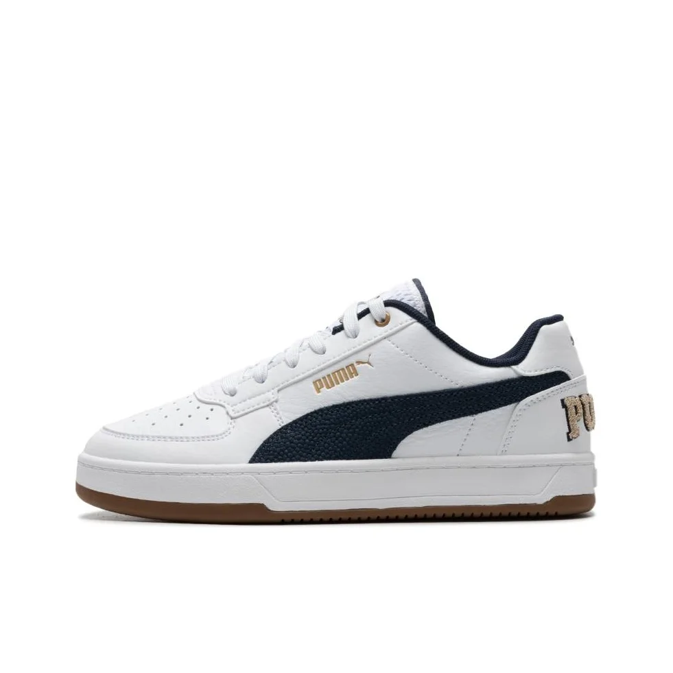 PUMA Caven 2.0 Chaussures de skateboard basses en cuir synthétique unisexe blanc bleu
