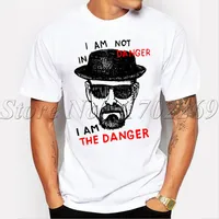 Newest Men fashion Breakinngg Baadd t-shirt Heisenberg Iam the denger retro printed hipster tops short sleeve casual  tee