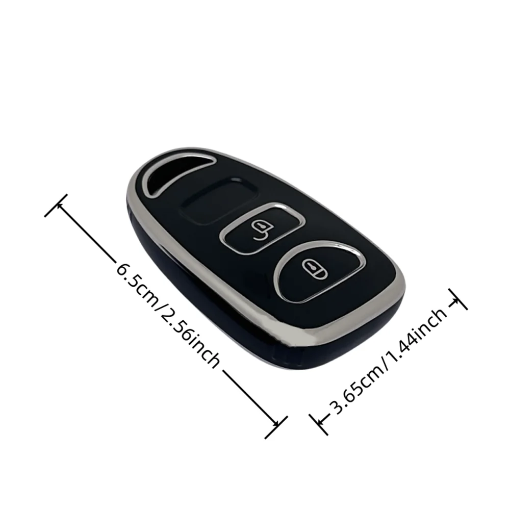 Key Fob Cover Keyring Car Keychain for For Hyundai Elantra Santa Fe Accent Tucson