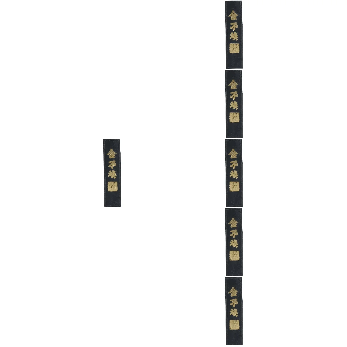 

6pcs 6 Count Beginners Calligraphy Ink Black Chinese Block Stick for Inkstone and Japanese