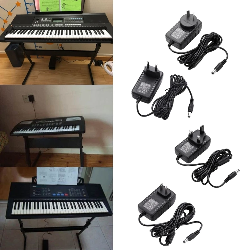 Adaptor Daya Keyboard 12V Adaptor Pengganti Sempurna untuk PA 3C & Model Lainnya G99D