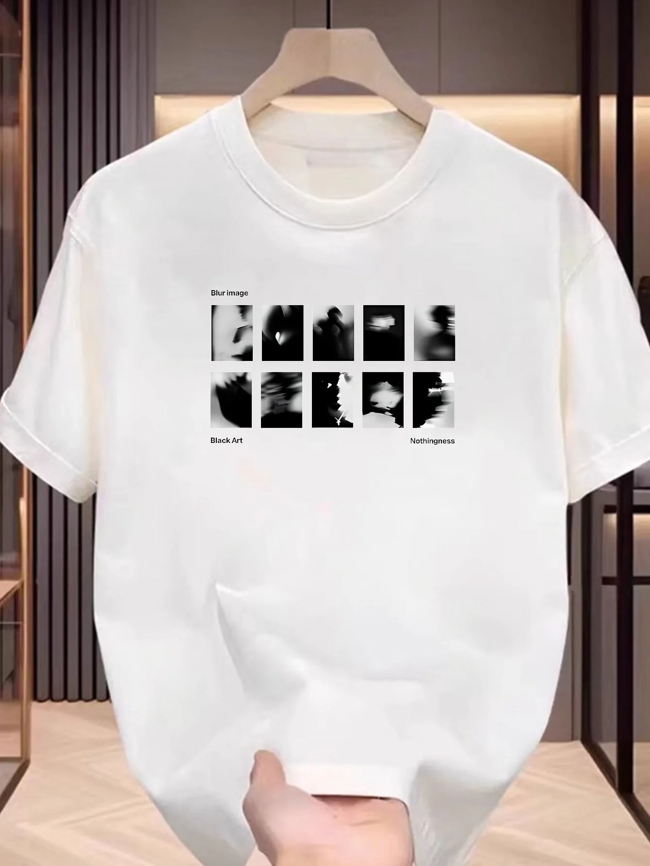 

Белые, черные хлопковые повседневные и удобные мужские и женские футболки с графическим принтом «Четыре силуэта», лето, осень-зима