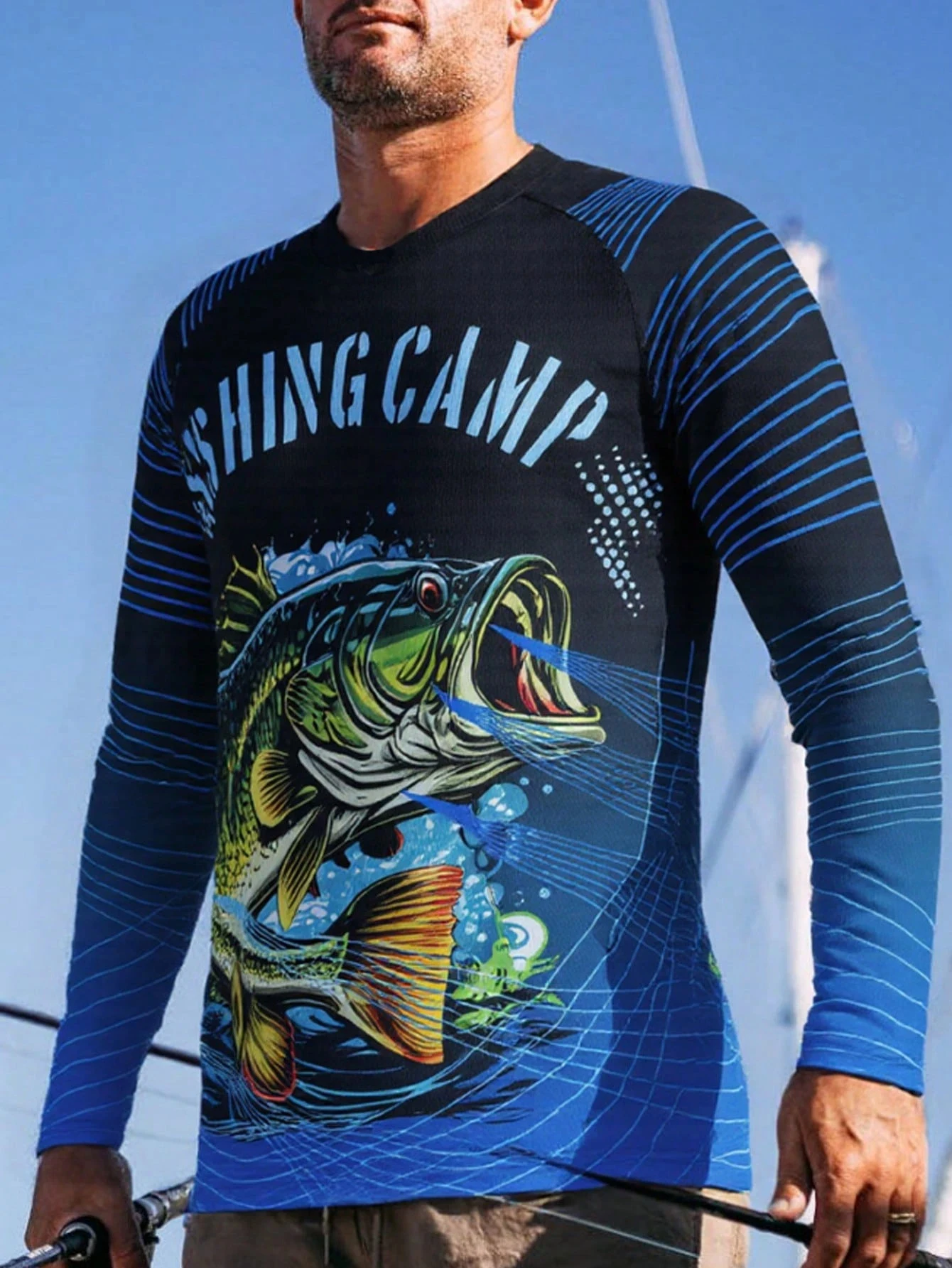  قمصان الصيد طويلة الأكمام التي شيرت صديقها نمط الرجال في الهواء الطلق الصيف جيرسي الملابس أداء تنفس الصيد Ghillie أعلى #2