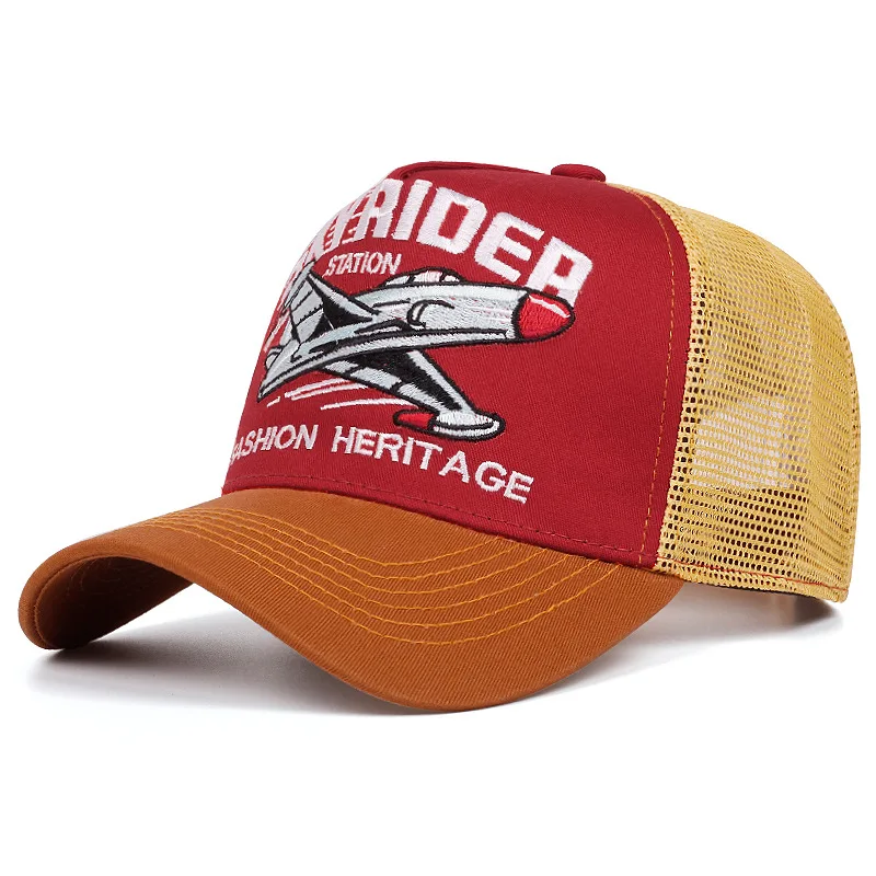 Cappello di protezione solare unisex per le vacanze al mare con berretto da baseball con protezione UV per aereo da moto hip-hop ricamato con lettere inglesi