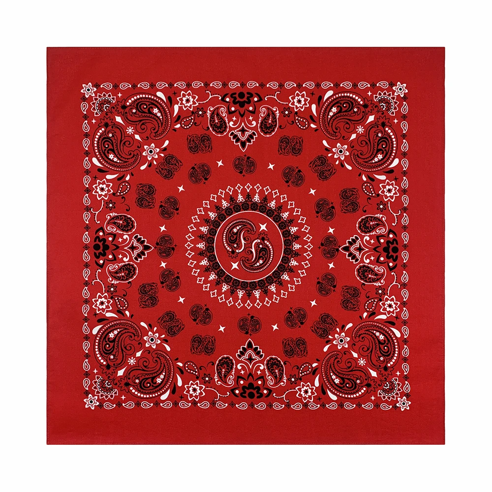 56CM donna Foulard Hip Hop Amoeba sciarpa quadrata in cotone Bandana fascia Paisley regali per uomo/ragazzo/ragazza alta qualità