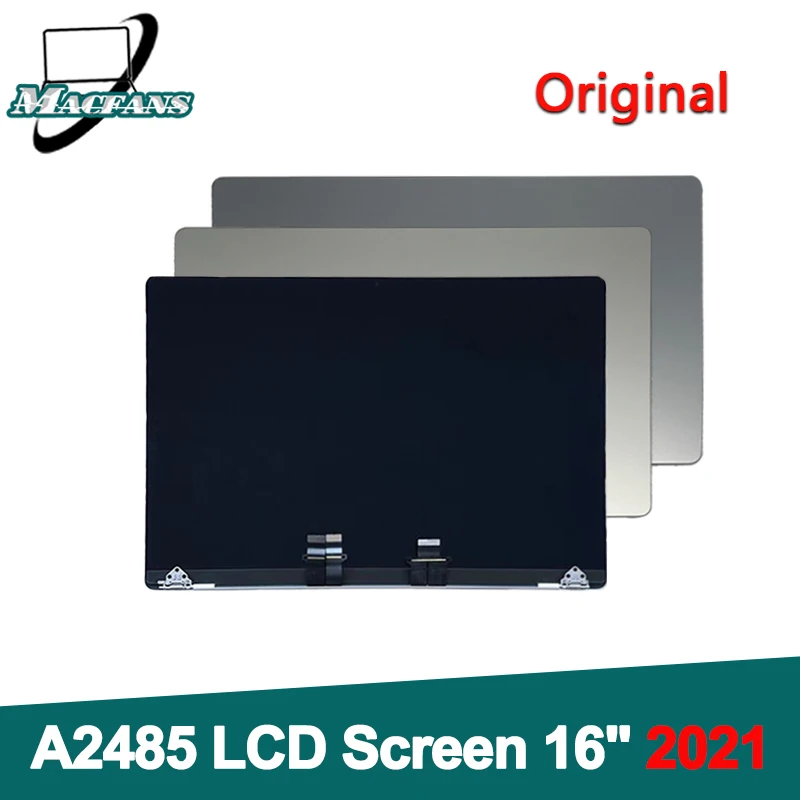 

Laptop A2485 Display Assembly for Macbook Pro Retina 16" M1 A2485 LCD Screen Silver Grey Complete LCD Replacement 2021 EMC3651