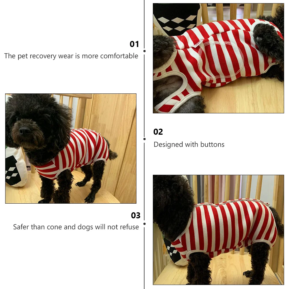 

Dog Anti-Lick Recovery Wear Sterilization Clothes Post Surgery Pet Suit Protection for Comfortable Healing Pet Recovery Wear