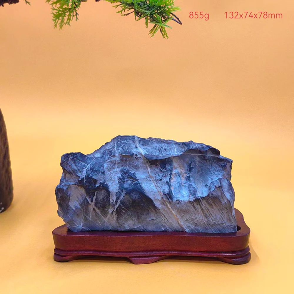

MTBUY Suiseki Stone Sculpture Stone Asian Natural Collection Stone Cadeau Homme Office Decoration Rough Stone Mountain Rock