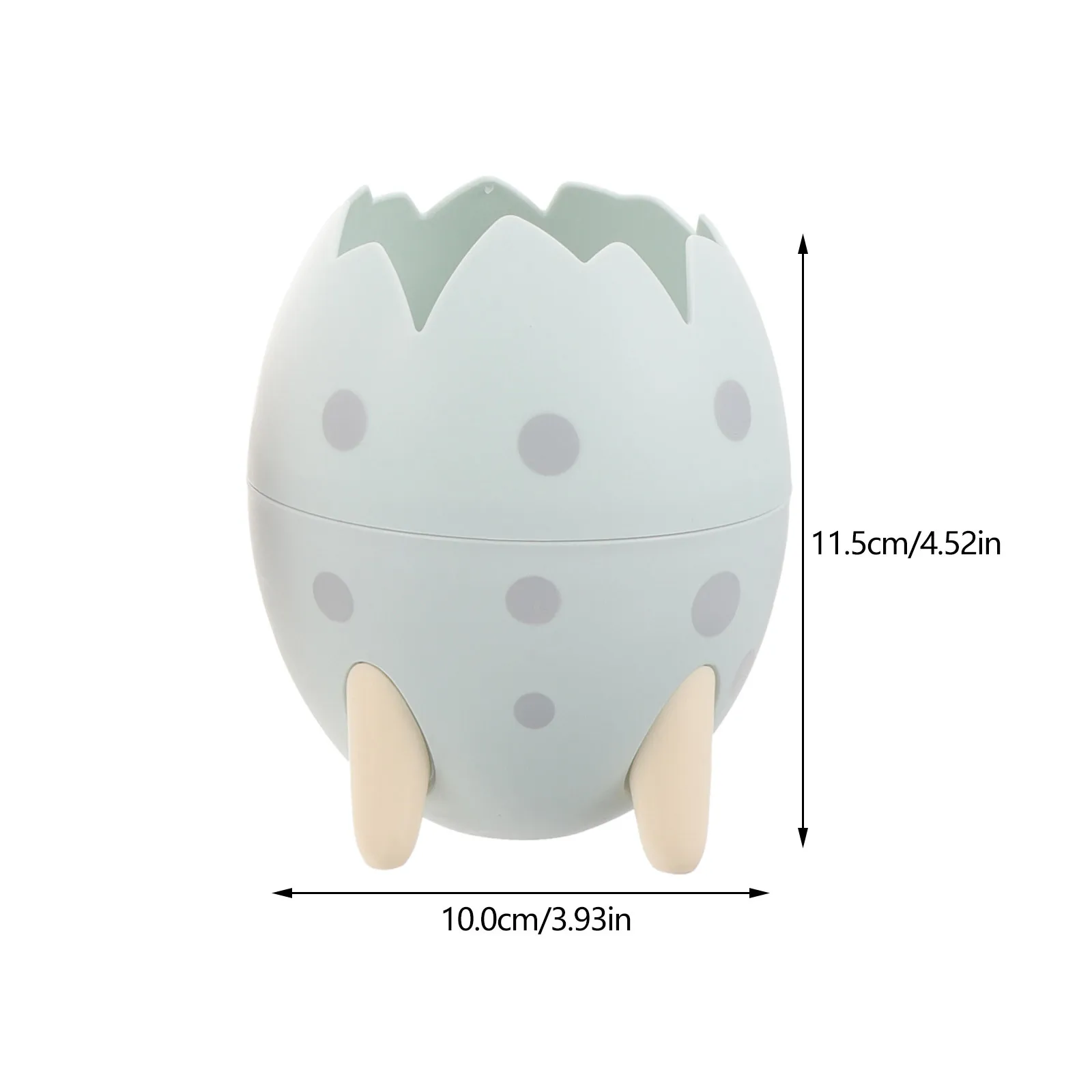3Pcs Dinosaur Egg Desk Pen Holder Fine Grinding Surface Storage for Pencils Makeup Brushes Organized Stationery Container