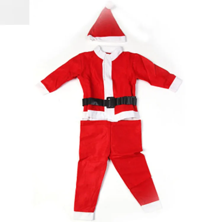 Christmas Costume Set Boy and Girls Santa Claus Costume Children's Performance Costume Children's Dress