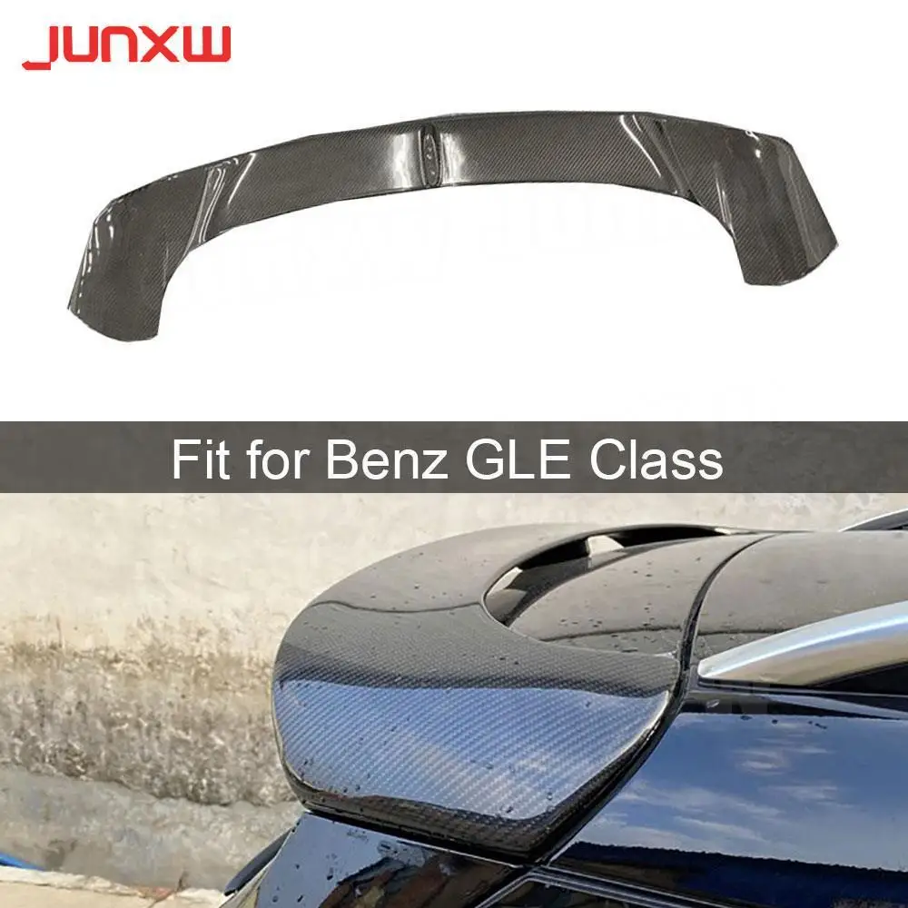 Rear Roof Spoiler Boot Lip Wing Spoiler For Mercedes Benz GLE Class W167 GLE53 AMG SUV 2020 UP Dry Carbon Fiber Spoiler