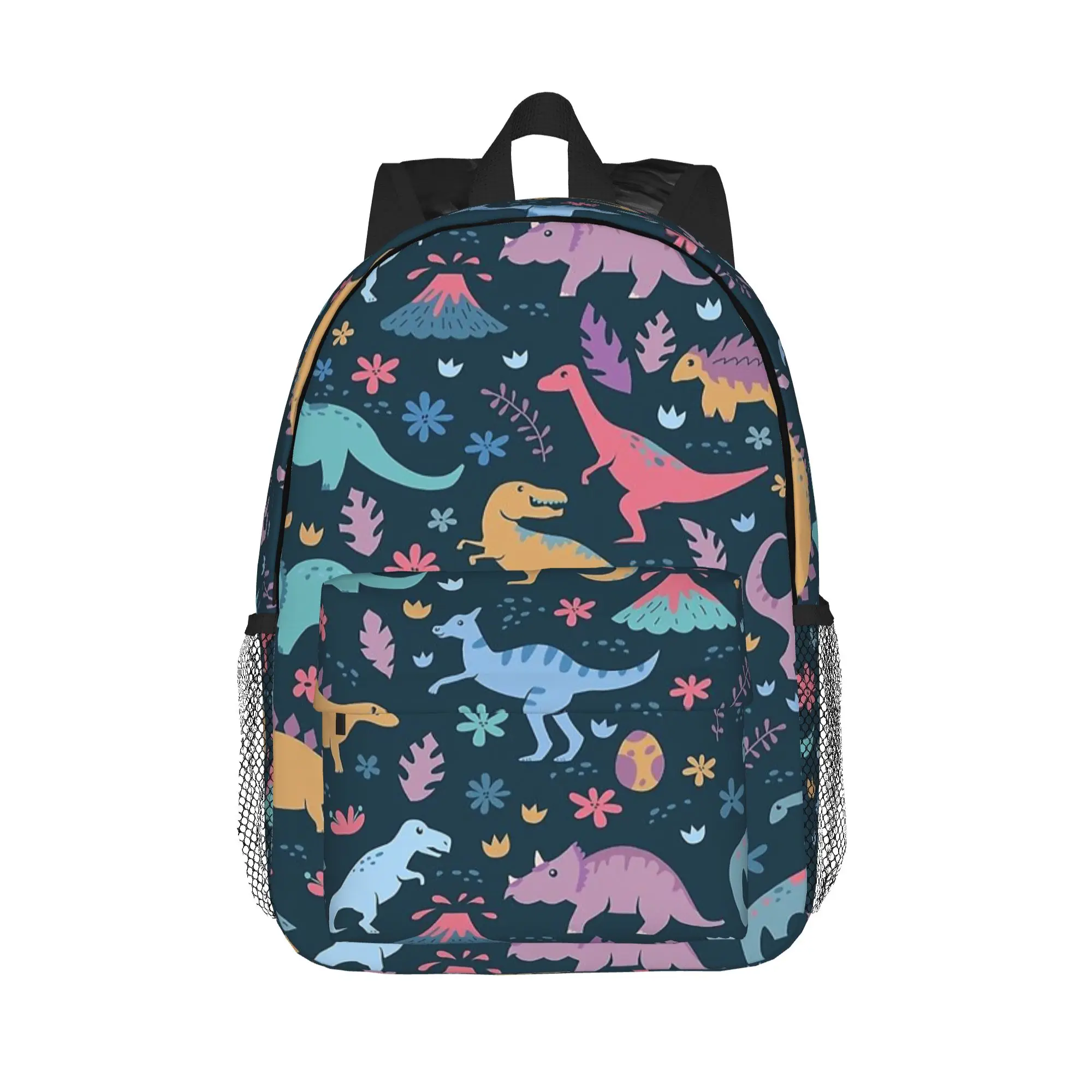 Colorful Dinosaurs Pattern Cartoon Backpack Hot Sale Daypack Boys Girls BookBag Shoulder Bags for Men Women School Bag