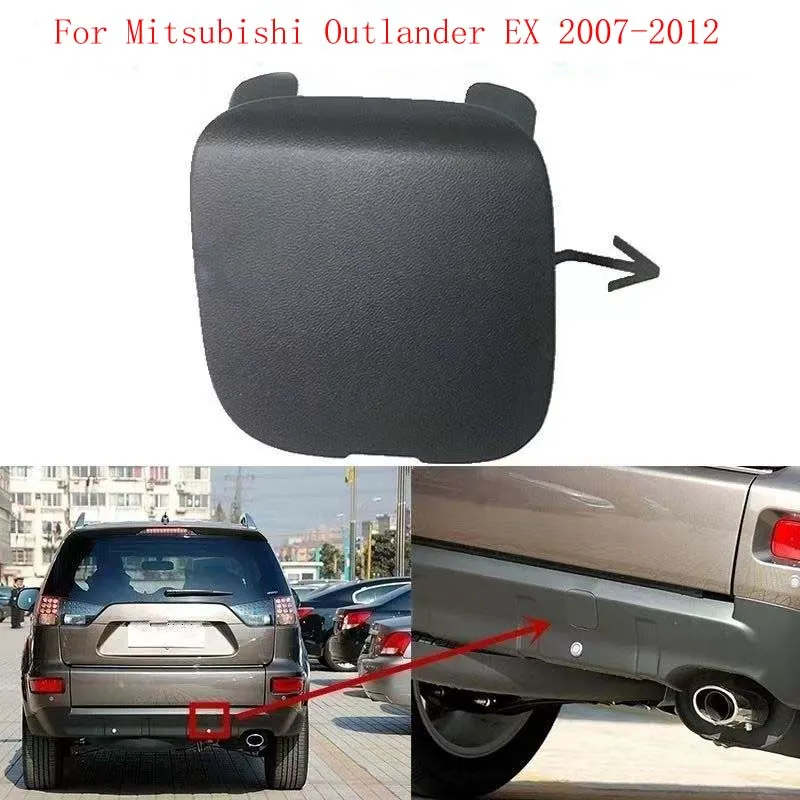 Rear Bumper Tow Hook Cover OE Import For Mitsubishi Outlander EX 2007-2012 Towing Cap Decor Plug Lid
